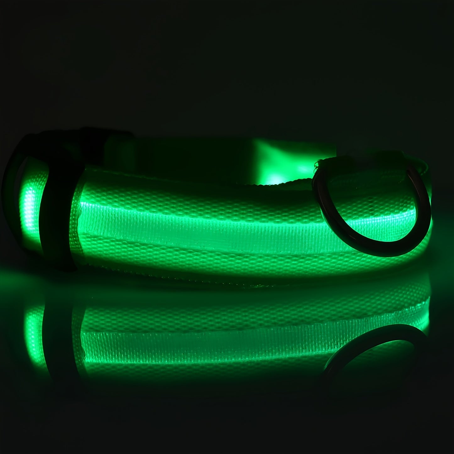 WaggyCo™ LED Dog Collar – Rechargeable, Adjustable & Visible at Night