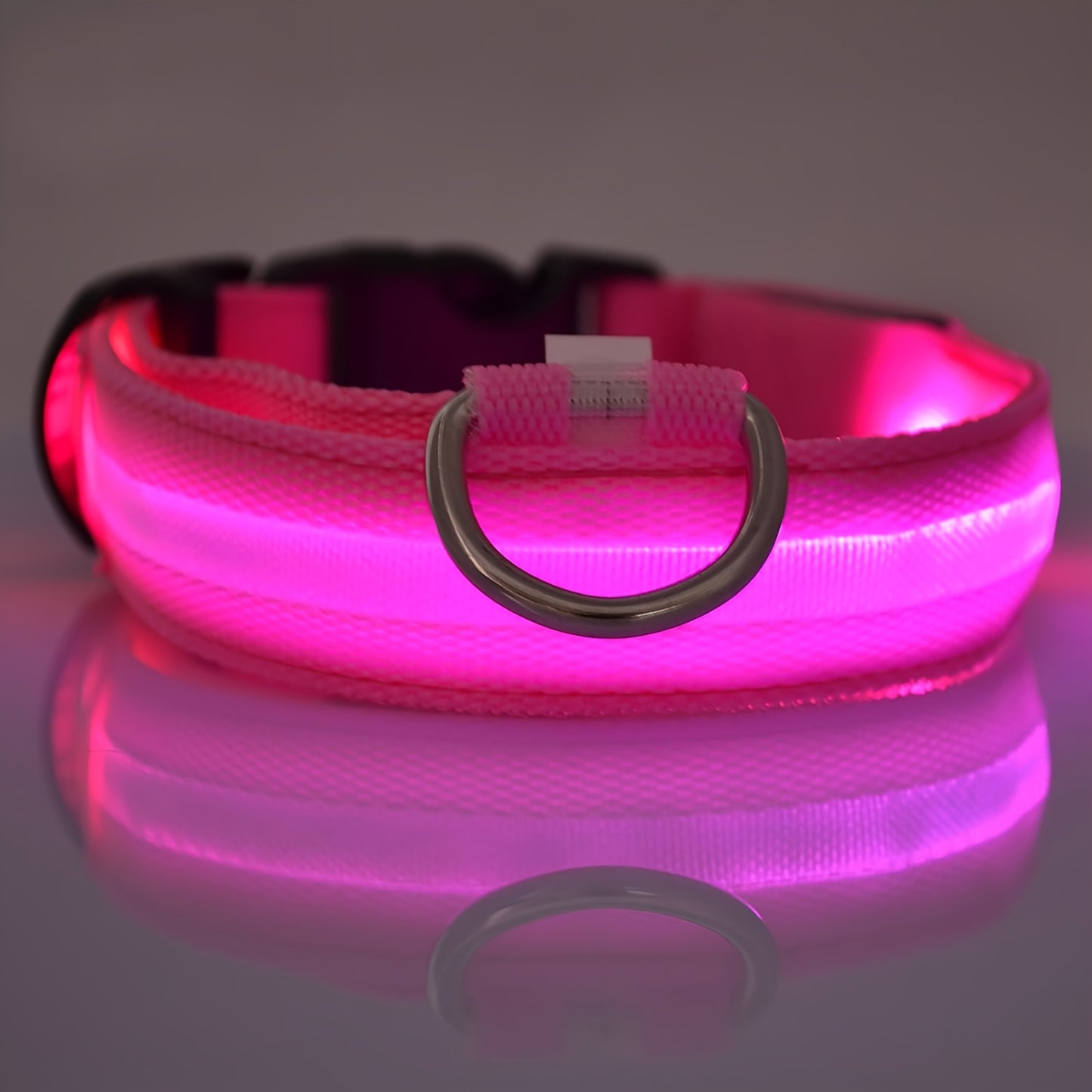WaggyCo™ LED Dog Collar – Rechargeable, Adjustable & Visible at Night
